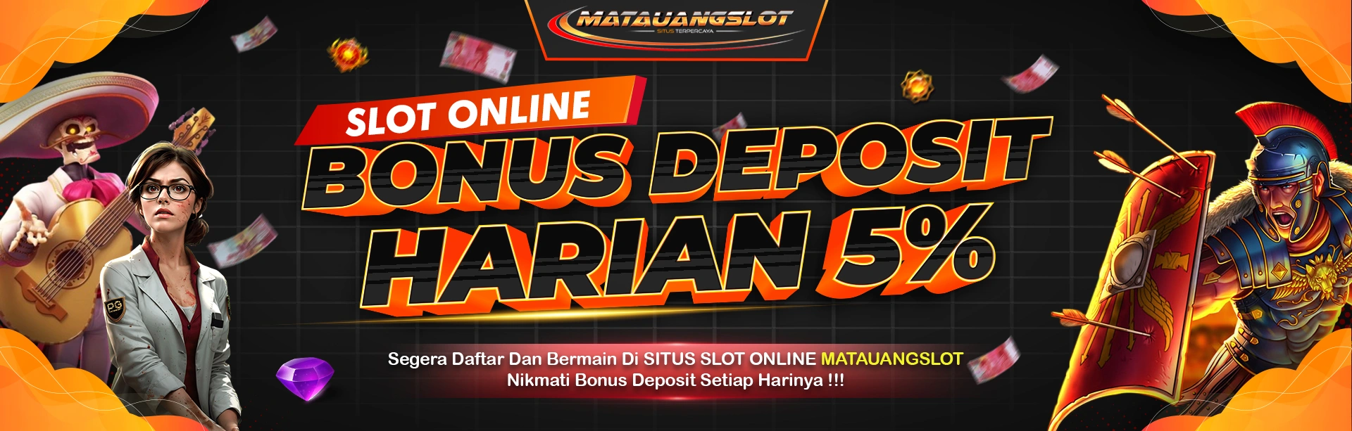 Banner Bonus Deposit Harian 5%