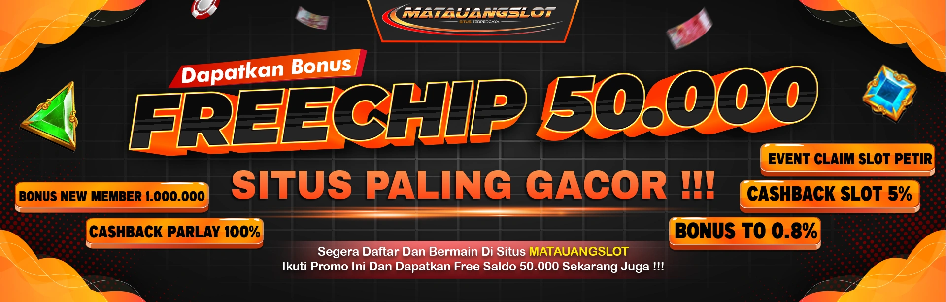 Banner Bonus Freechip 50k